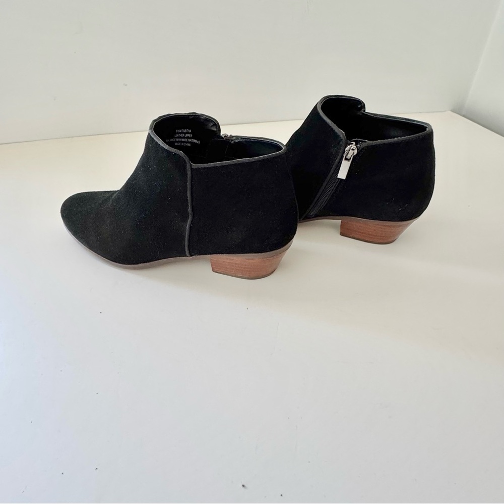 Black Suede Ankle Bootie